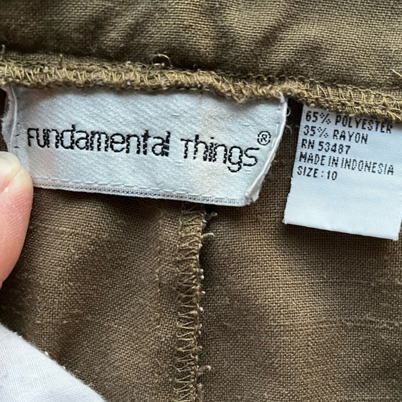 Pleated shorts by Fundamental Things, 10, olive green - Picture 5 of 5